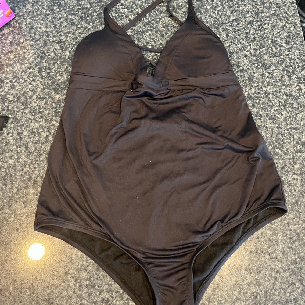 Sea Angel medium black maternity bathing suit